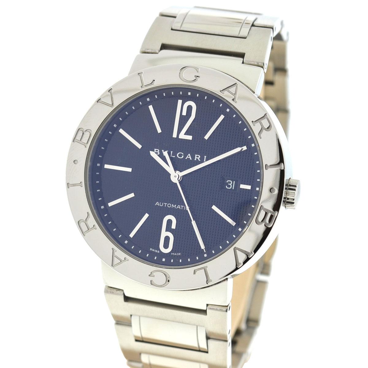 Company-Bulgari 
Style-BB 42
Metal-Stainless Steel
Size-42 mm
IncludesWatch, Box and COA only
Sku: 9046-1TEE