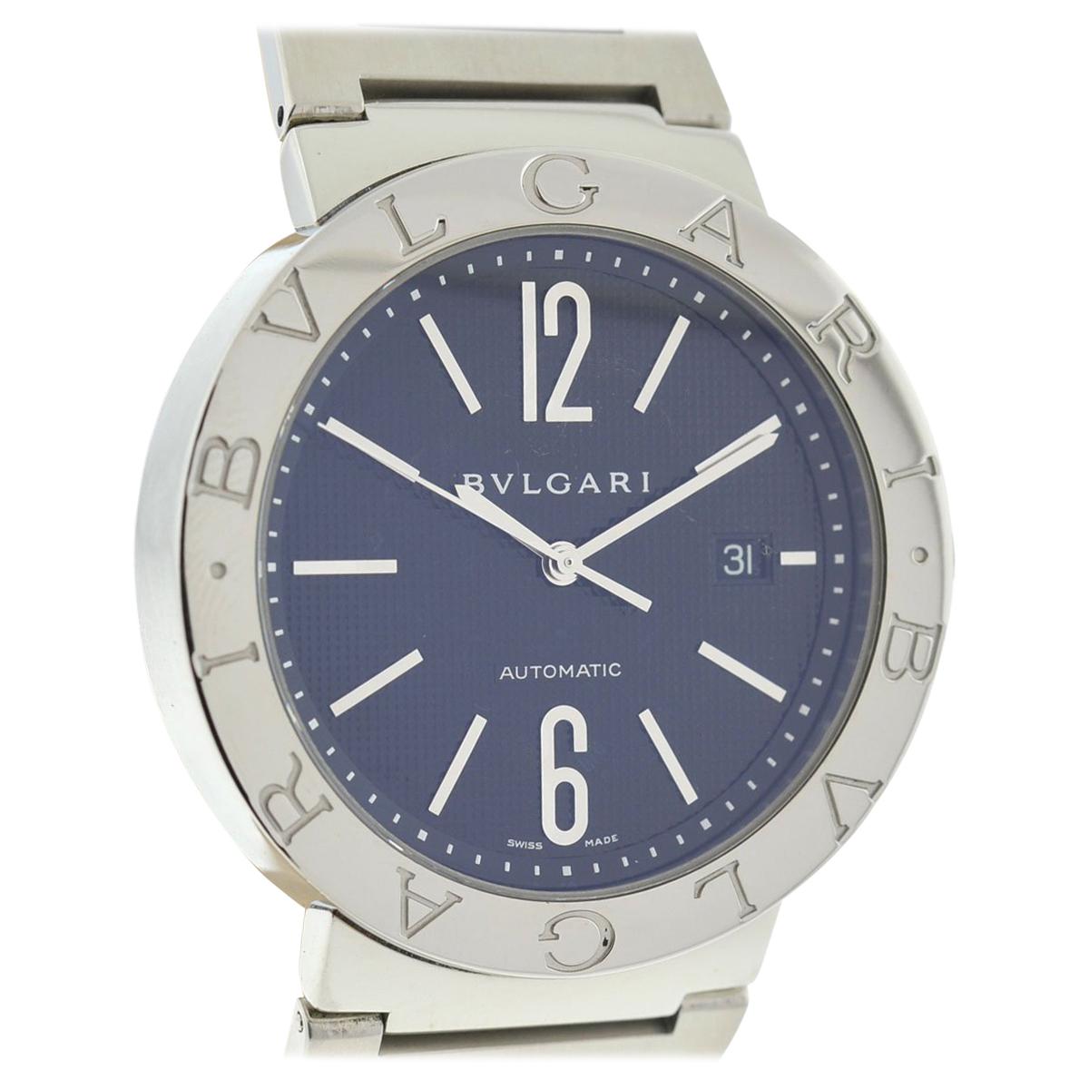Bulgari BB 42 Sterling Silver Stainless Steel Automatic Watch