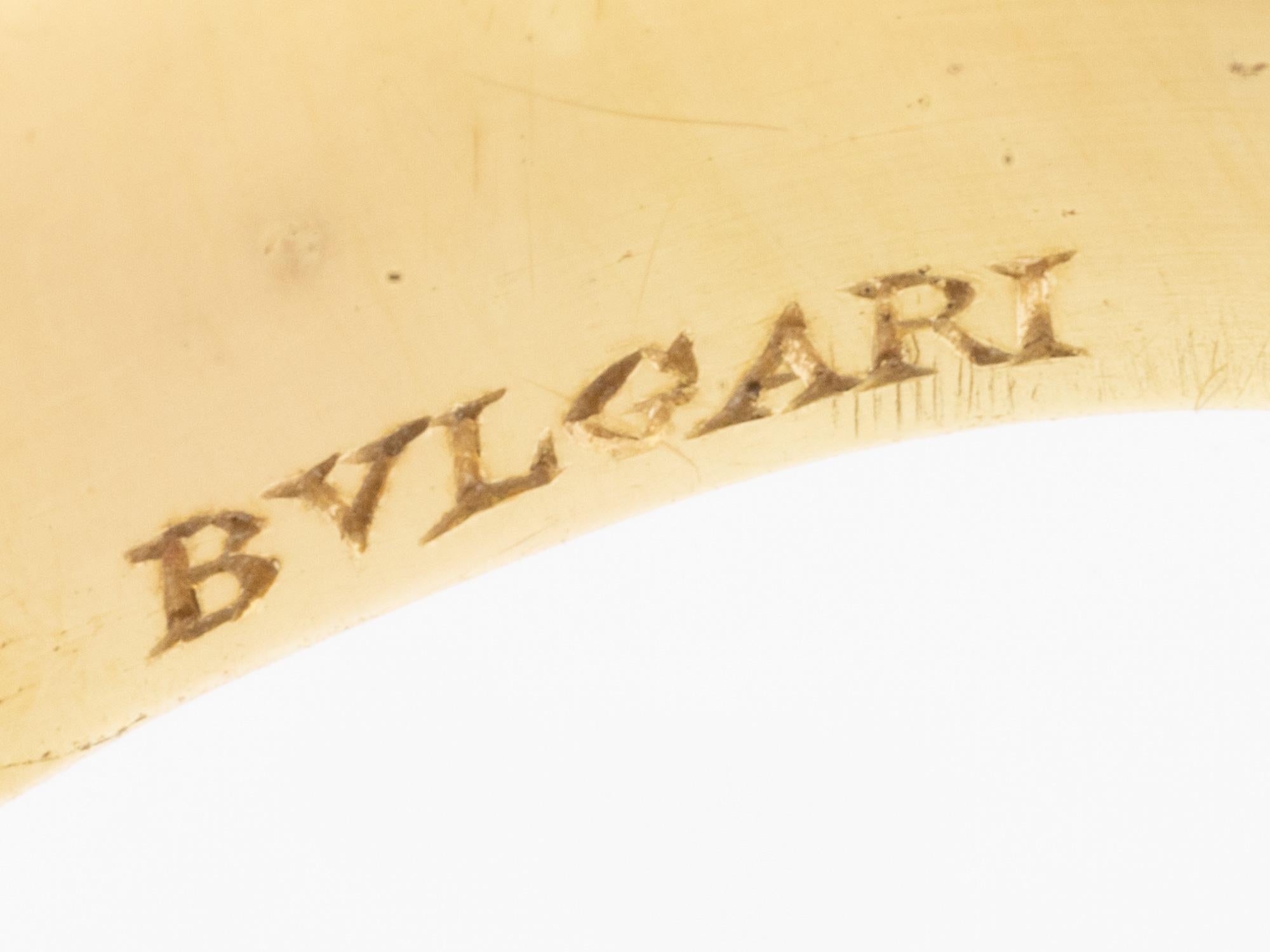 Anello Bulgari con smalto blu in vendita 2