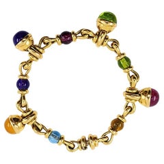 Bulgari Bracelet 18k Gold Multi-Gemstone Bulgari Bracelet 18k Gold Multi-Gemstone