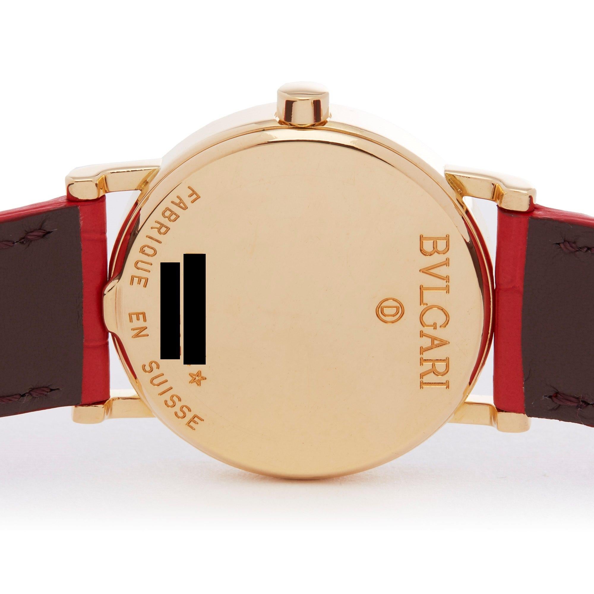 Bulgari Bulgari B-Zero BB 30 GL Ladies Yellow Gold Watch In Excellent Condition In Bishops Stortford, Hertfordshire