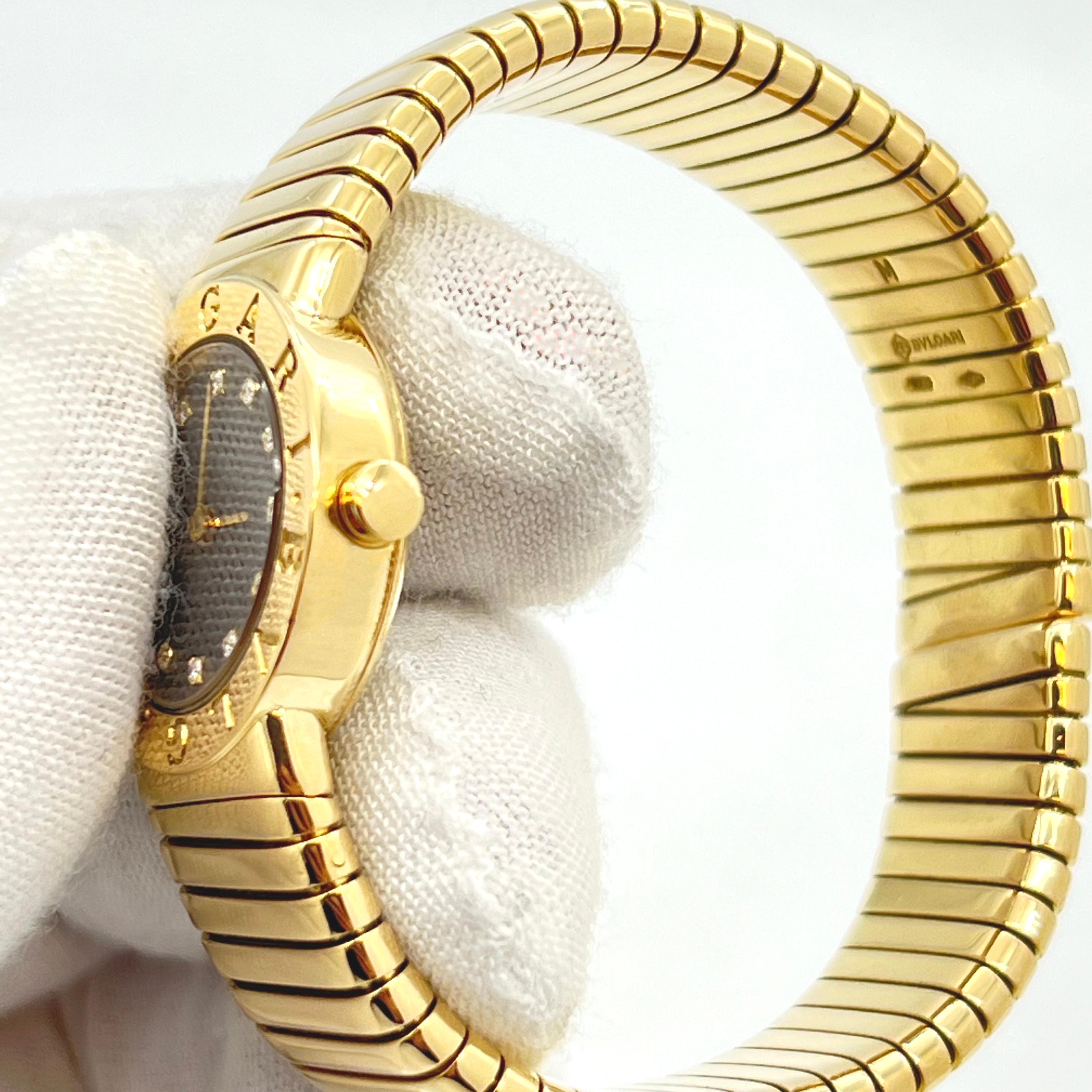 Bulgari BB 23 2T 18KT Gelbgold Damenuhr mit Box und Papieren 1