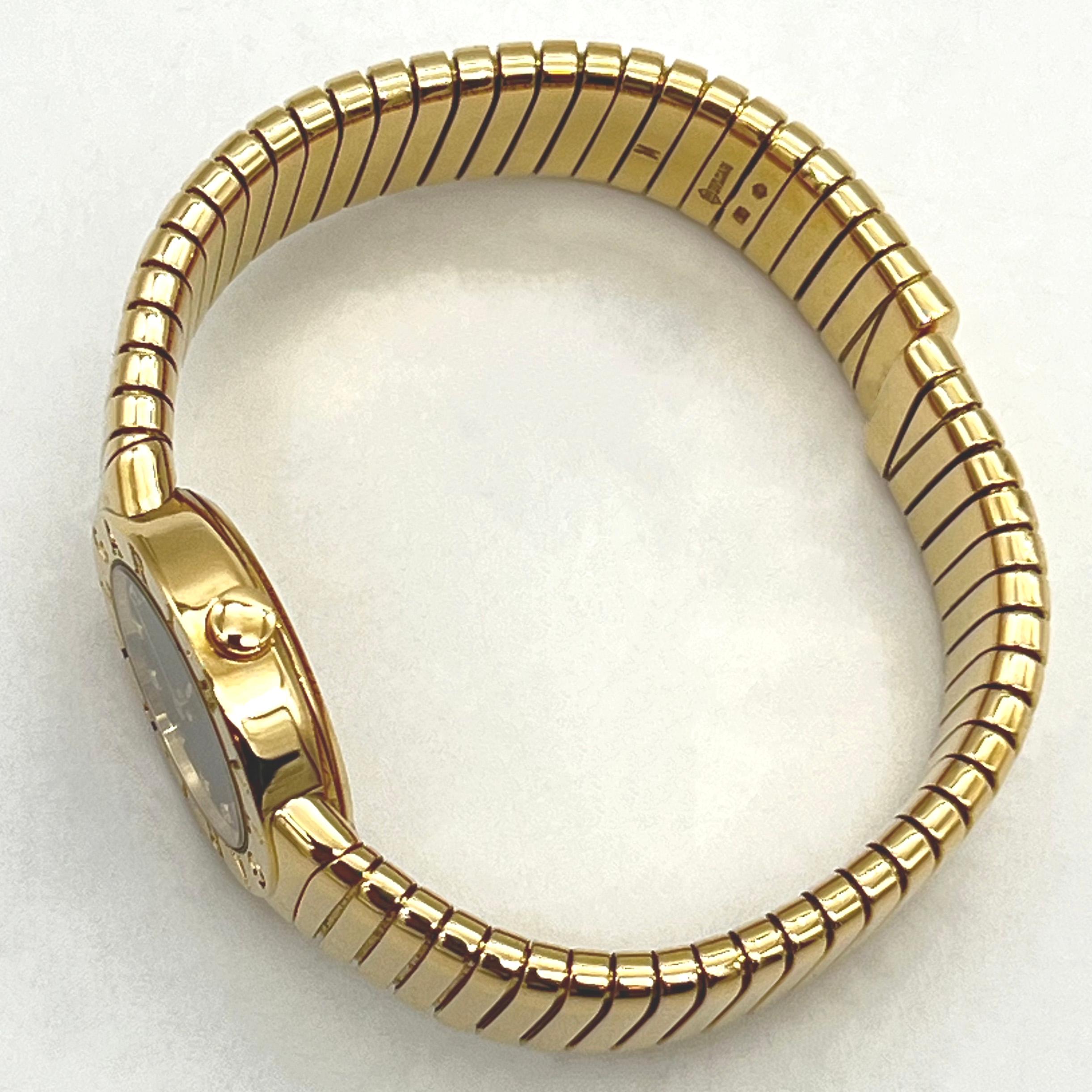 Bulgari BB 23 2T 18KT Gelbgold Damenuhr mit Box und Papieren 3