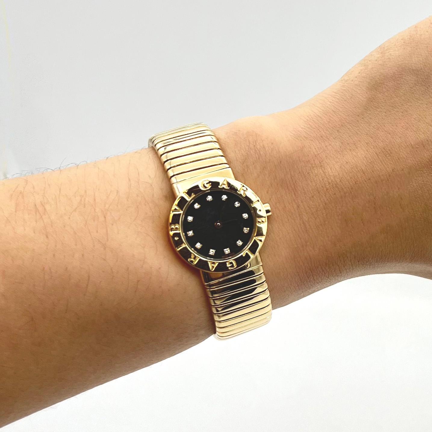 Bulgari BB 23 2T 18KT Gelbgold Damenuhr mit Box und Papieren 4