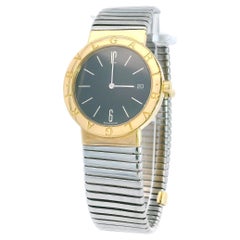 Bulgari Bulgari BB33GSCD 18K Yellow Gold, Stainless Steel Tubogas Bracelet.