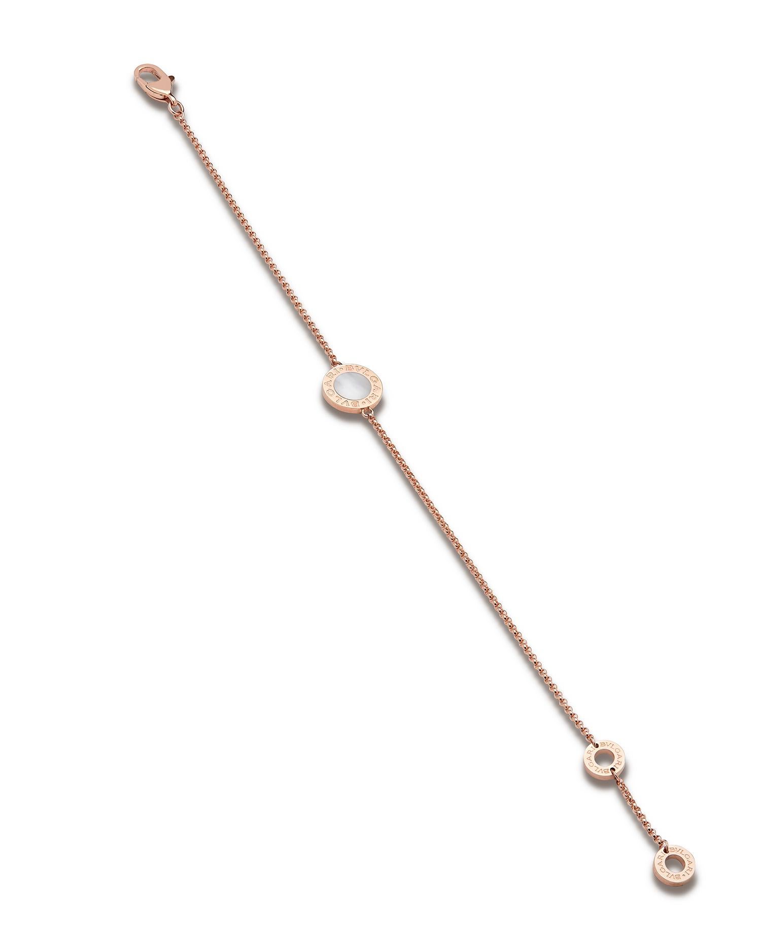 Bulgari Bulgari bracelet MOP rose gold bracelet 359677 In New Condition For Sale In Addlestone, GB