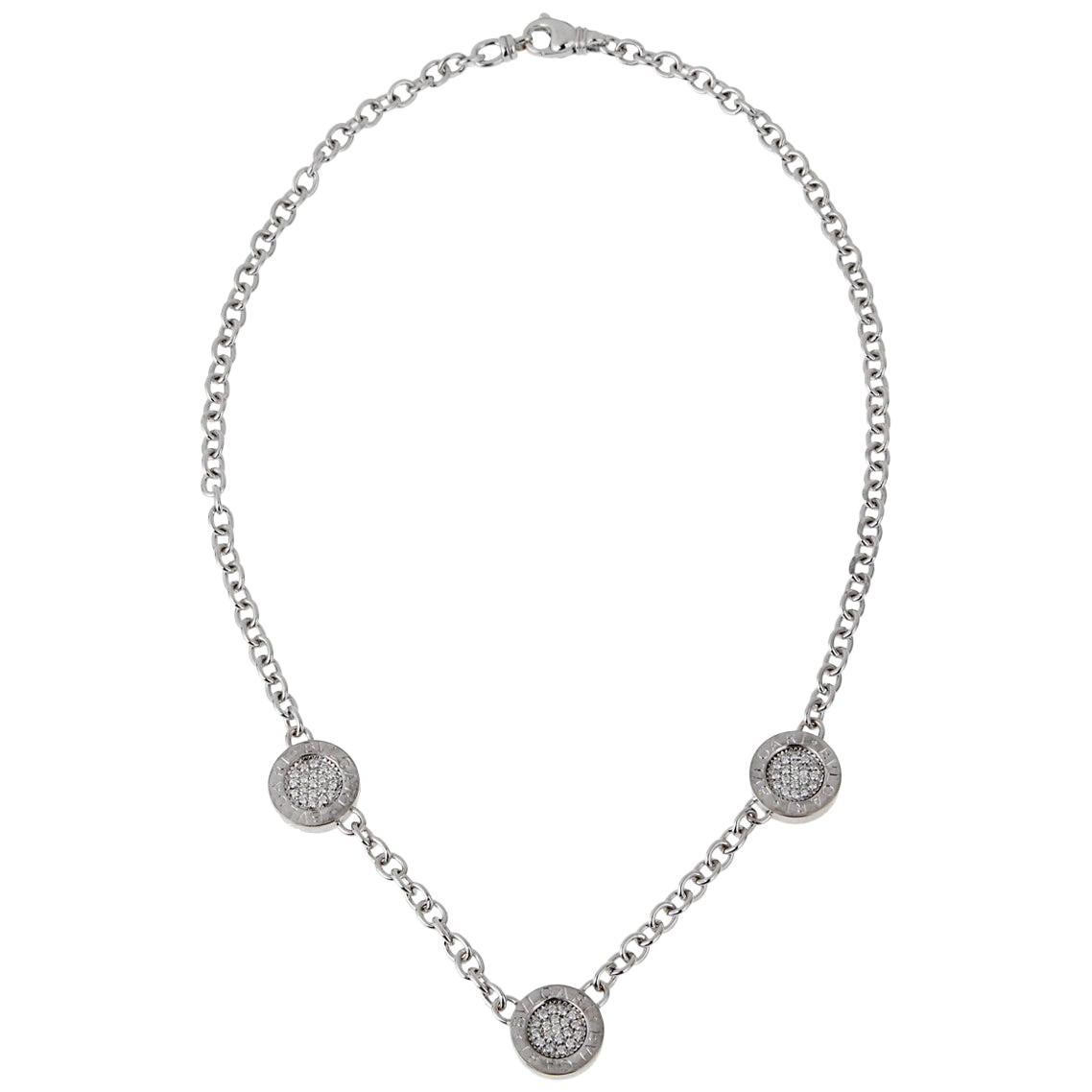 Bulgari Bulgari Diamond White Gold Necklace