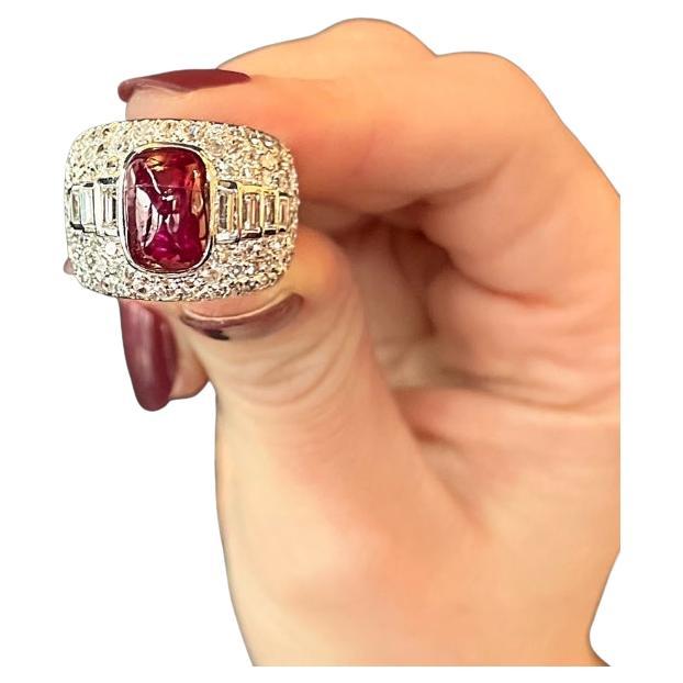 Art Deco Bulgari Burmese Ruby (6.00TW) and Diamond (3.50TW) 