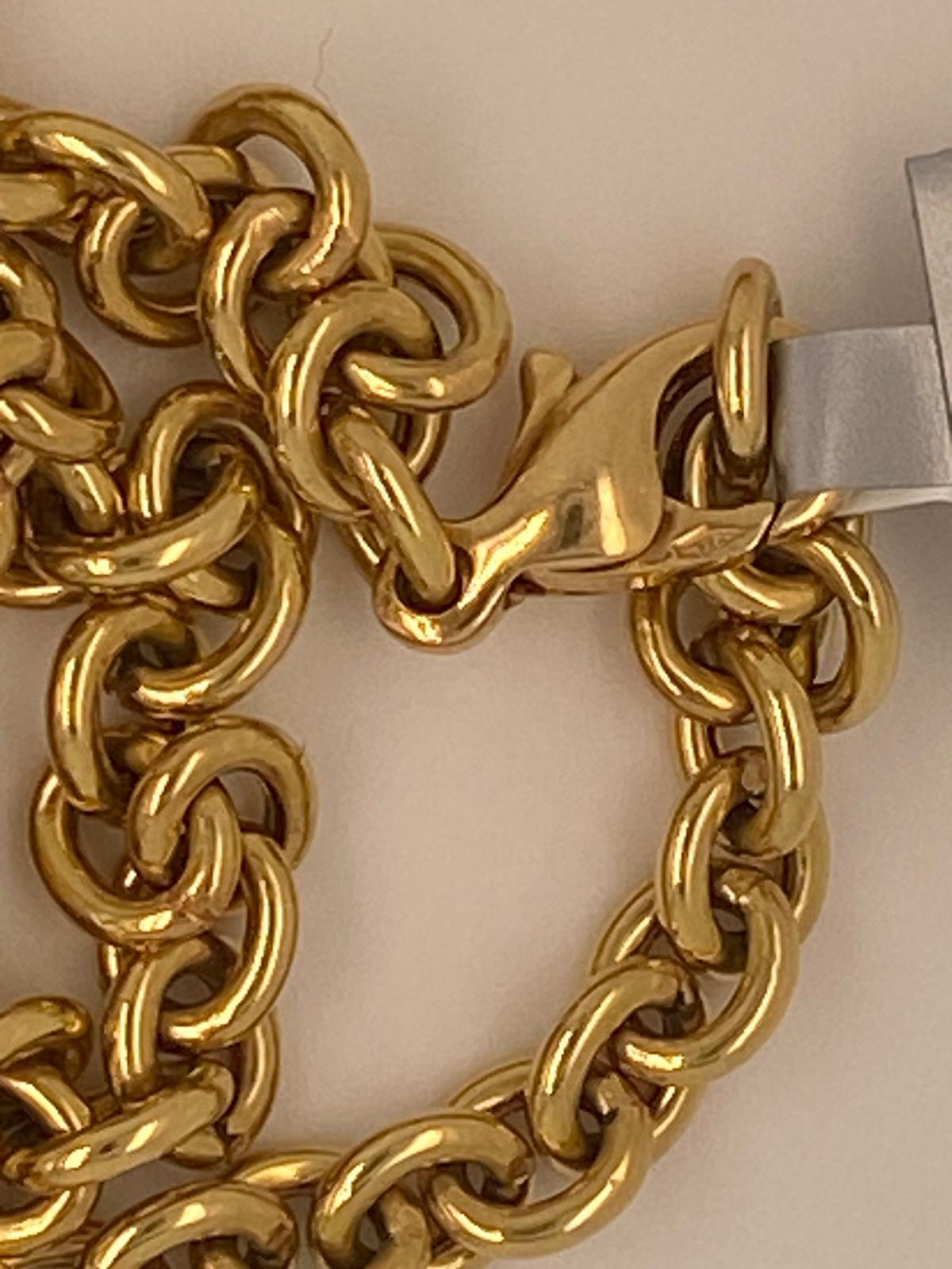 Bulgari Bvlgari 18k Yellow Gold Semi-Precious Gemstone Chain Necklace 31.5