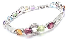 Bulgari Bvlgari Allegra Diamond Color Stones White Gold Bracelet