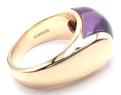 Bulgari Bvlgari Amethyst Tronchetto Yellow Gold Band Ring
