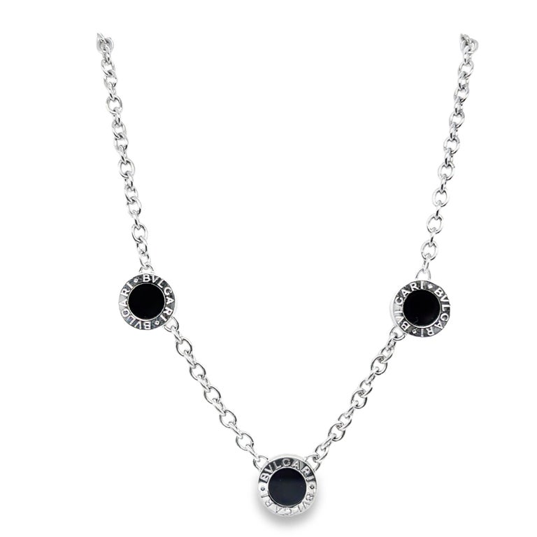Bulgari Bvlgari Bvlgari Reversible Gold Necklace with Diamond and Onyx Elements photo 3