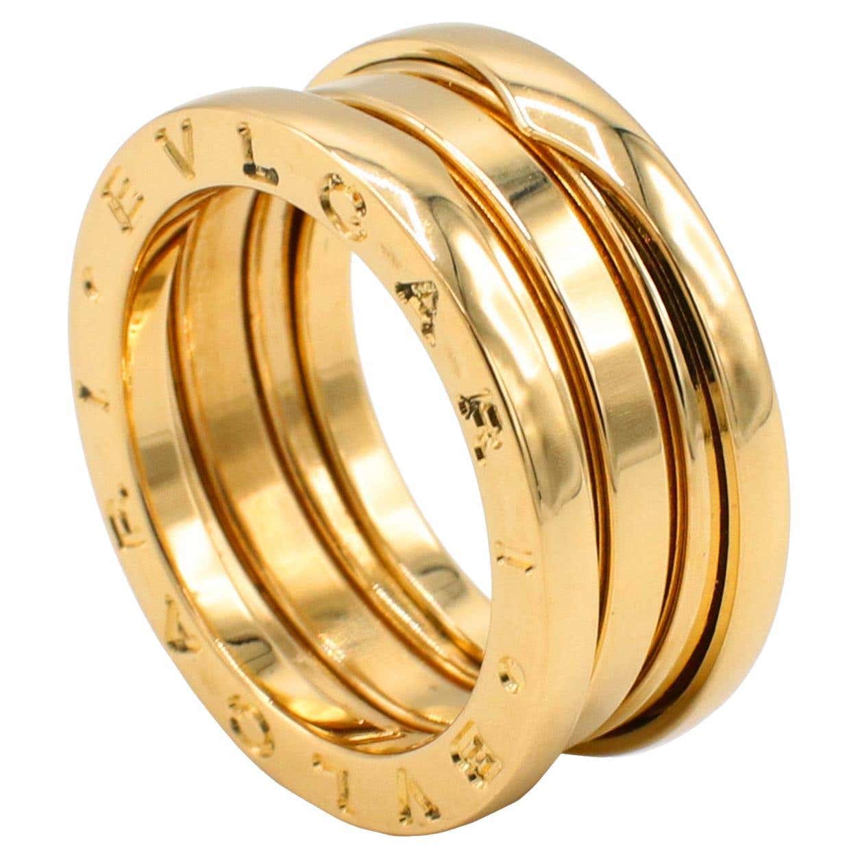 Bulgari Bvlgari B.Zero 1. 18 Karat Yellow Gold Three Band Ring at ...