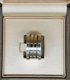 Bulgari (BVLGARI) B.Zero1 18K Weißgold breites Band / Ring, Größe 56