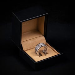 Bulgari Bvlgari B.Zero1 Diamond 18K White Gold Four-Band Ring