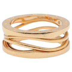 Bulgari/Bvlgari B.Zero1 Legend 3-Band Ring in 18k Rose Gold