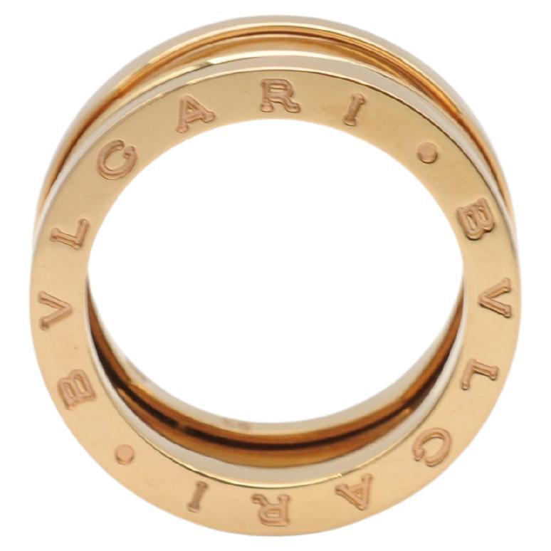 Aesthetic Movement Bulgari/Bvlgari B.Zero1 Legend 3-Band Ring in 18k Rose Gold For Sale