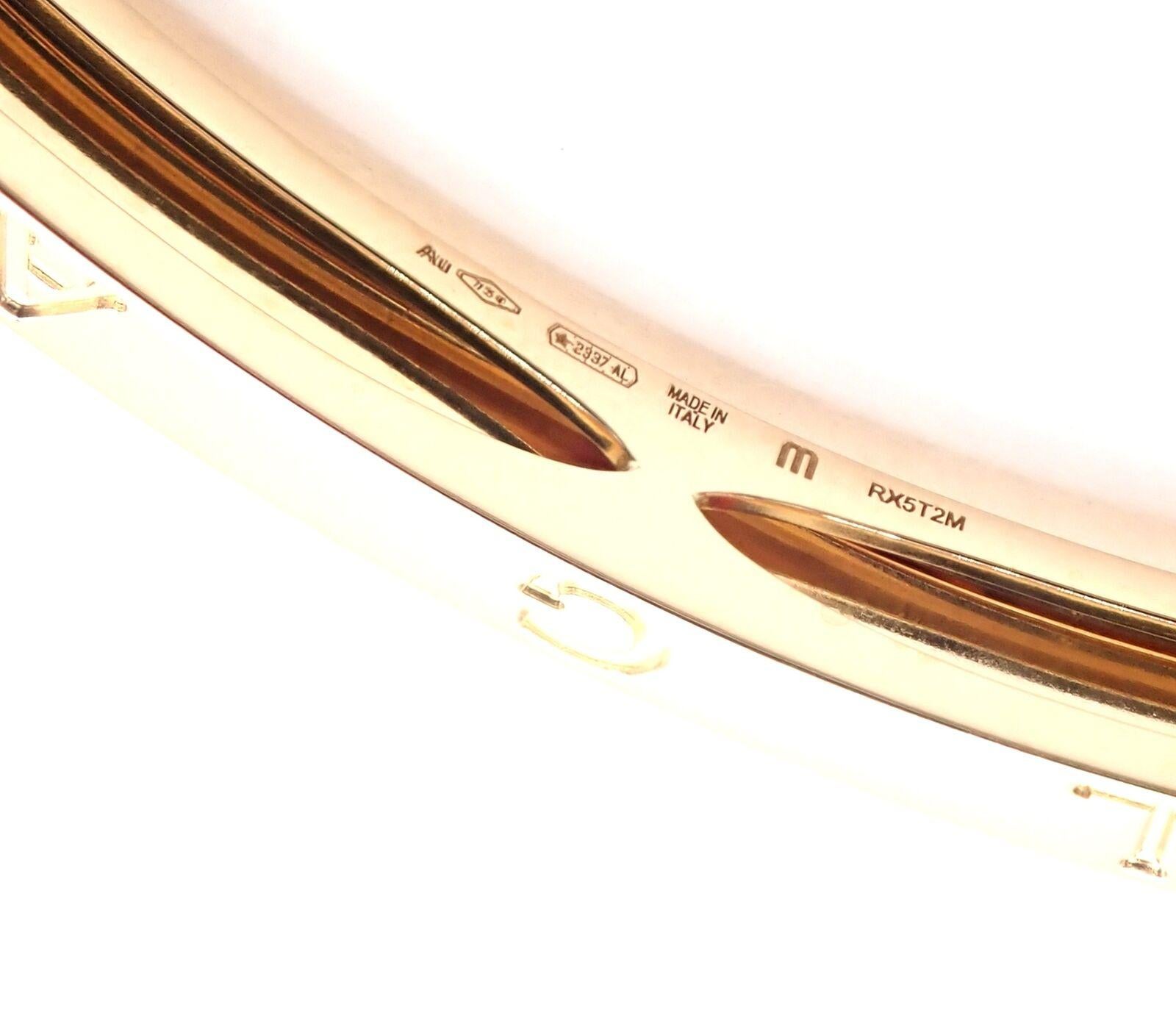 Bulgari Bvlgari B.Zero1 Rock Diamond Yellow Gold Bangle Bracelet en vente 3