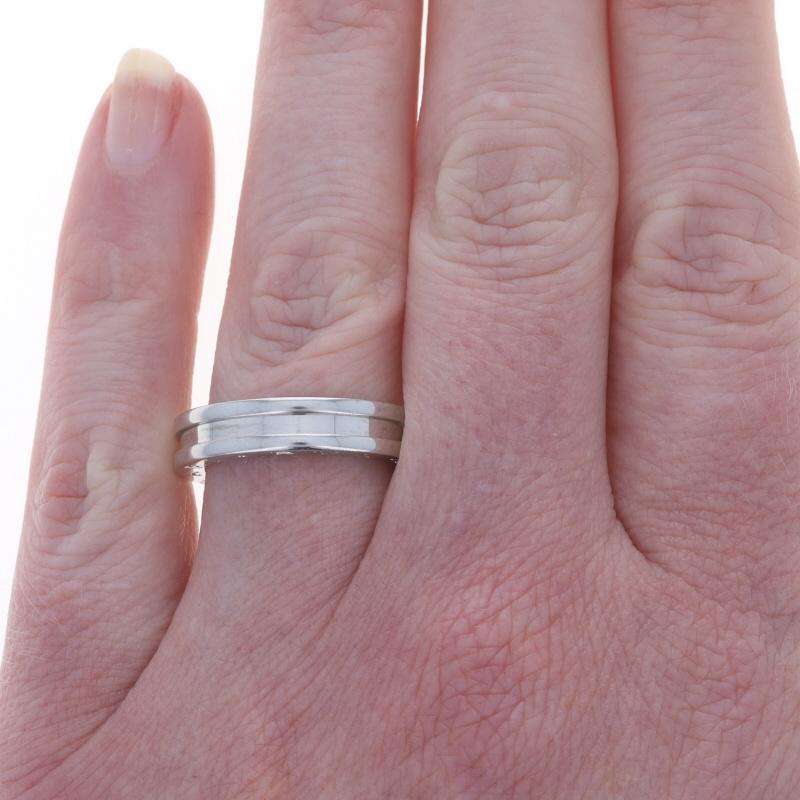 Bulgari BVLGARI B.zero1 Siegelring - Weißgold 18k im Zustand „Hervorragend“ im Angebot in Greensboro, NC