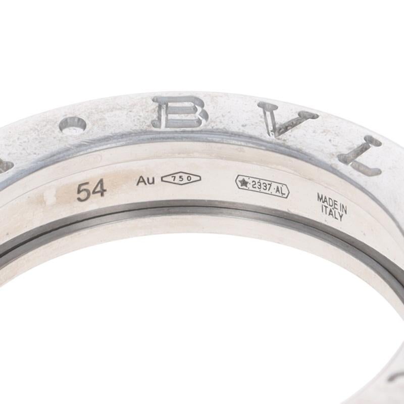Bulgari BVLGARI B.zero1 Siegelring - Weißgold 18k im Angebot 2