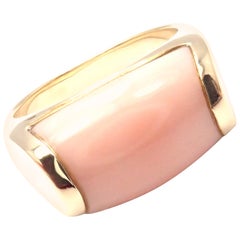 Bulgari Bvlgari Coral Tronchetto Yellow Gold Ring