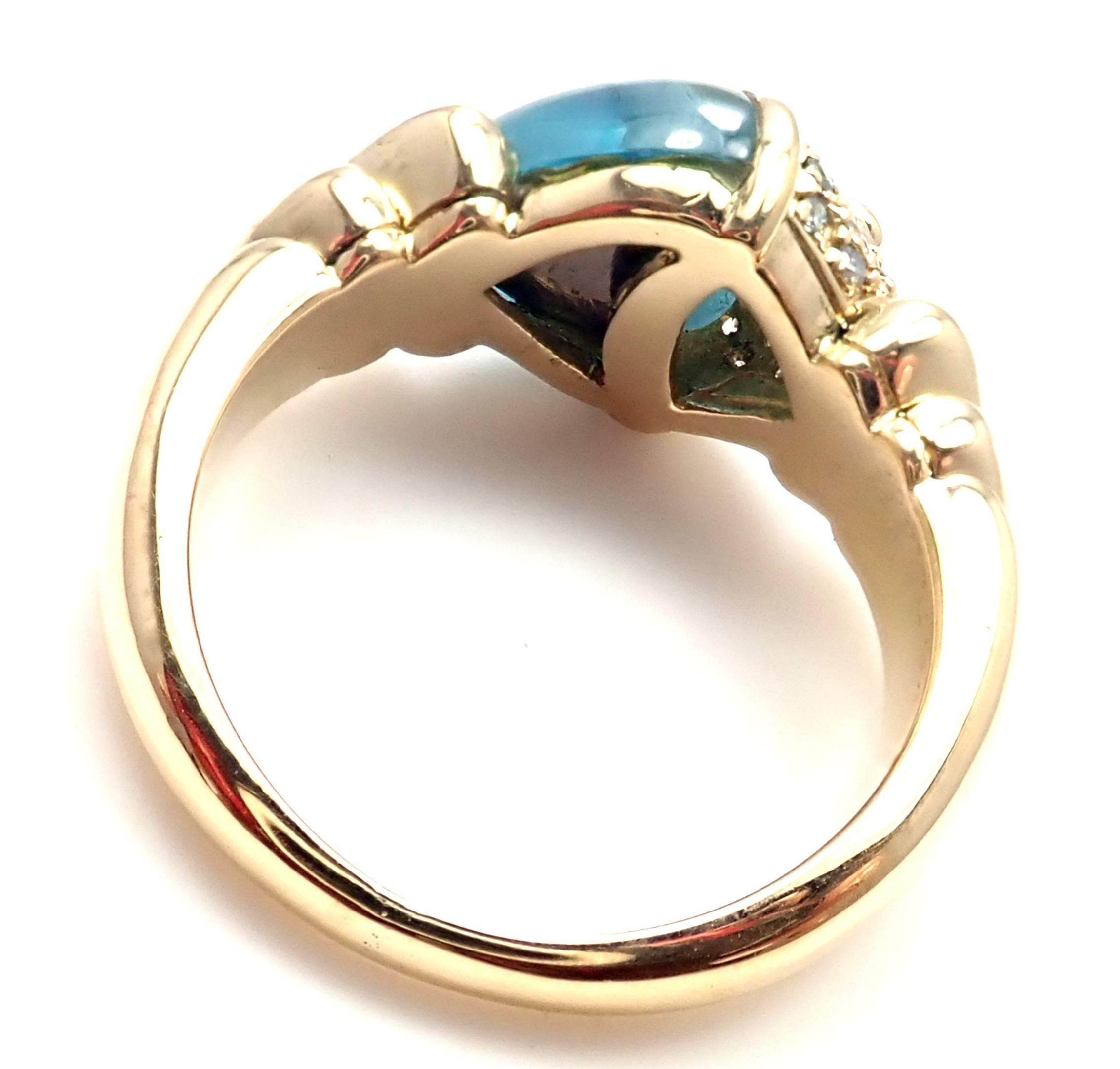 blue diamond ring by bvlgari