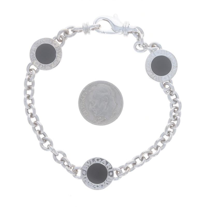 Taglio rotondo Bulgari Bvlgari Elements Onyx Station Bracciale 7 1/2
