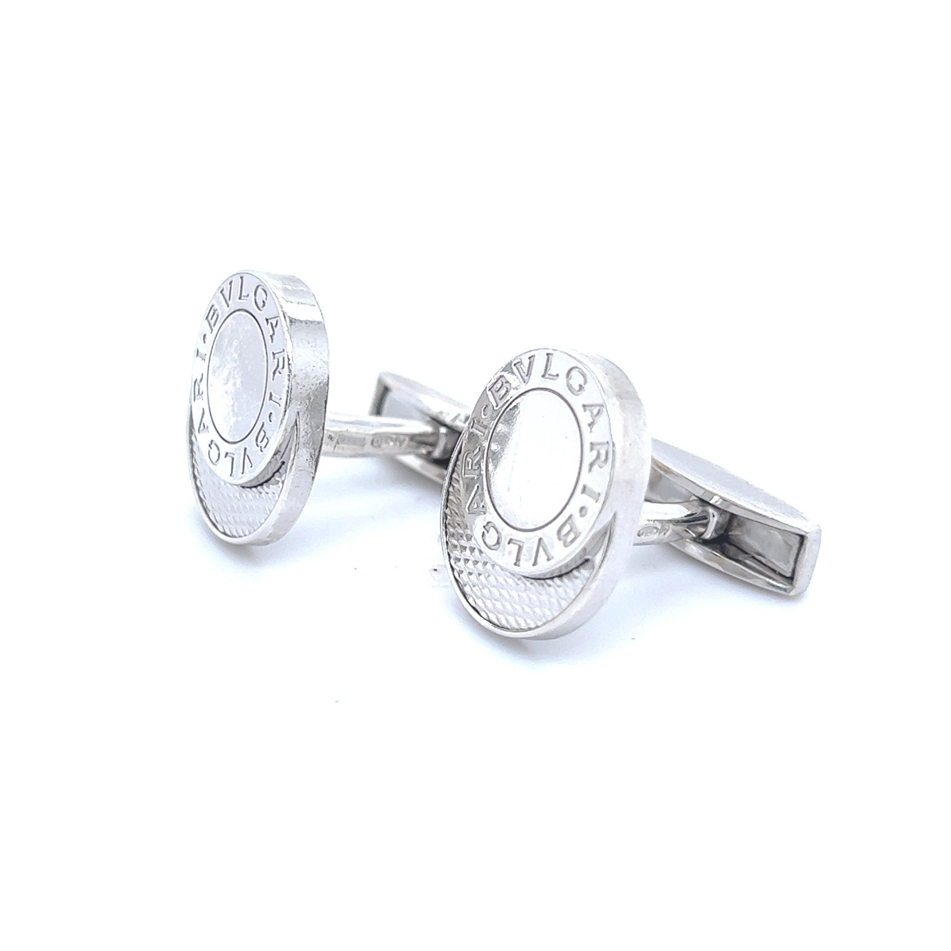 Bulgari Bvlgari Estate Mens Cufflinks Silver B6

TRUSTED SELLER SINCE 2002

PLEASE SEE OUR HUNDREDS OF POSITIVE FEEDBACKS FROM OUR CLIENTS!!

FREE SHIPPING

DETAILS
Material: Sterling Silver
Weight: 8 Grams

These Authentic Bulgari Men's cufflinks