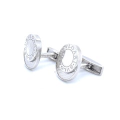 Bulgari Bvlgari Estate Mens Cufflinks Silver
