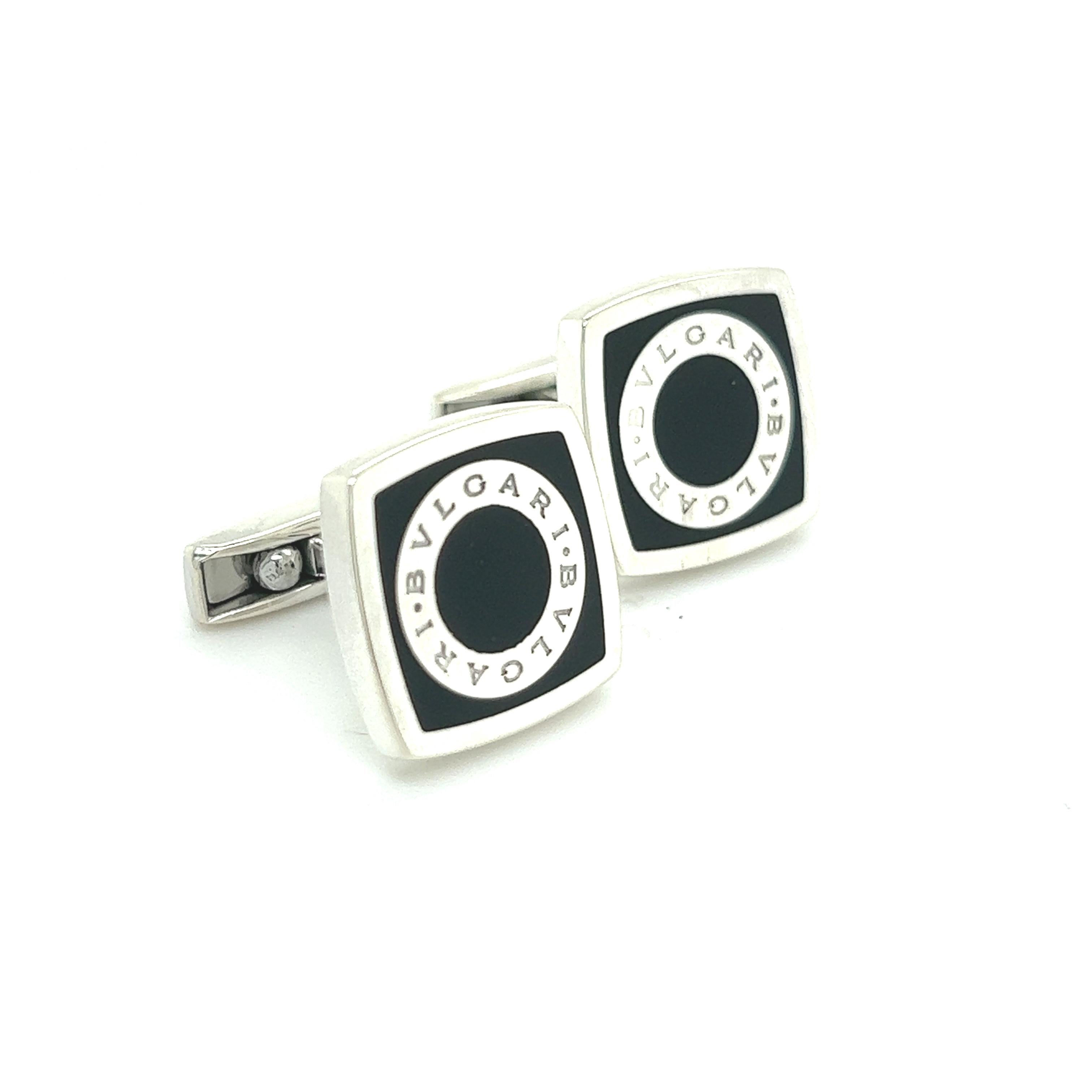 Bulgari Bvlgari Estate Onyx Cufflinks Silver B7

TRUSTED SELLER SINCE 2002

PLEASE SEE OUR HUNDREDS OF POSITIVE FEEDBACKS FROM OUR CLIENTS!!

FREE SHIPPING

DETAILS
Material: Onyx and Sterling Silver
Weight: 18 Grams

These Authentic Bulgari Men's