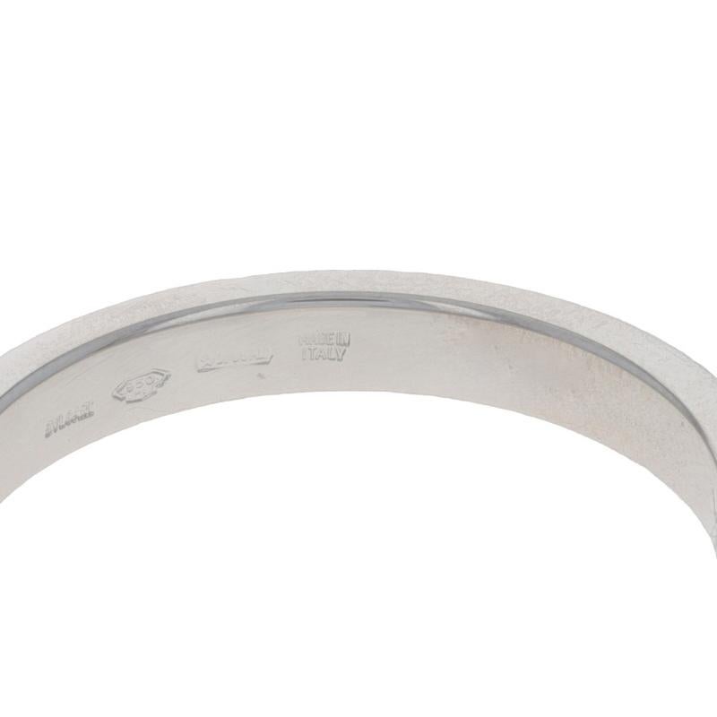 Alliance Bulgari BVLGARI Fedi - Bague en platine 950 à bord couteau en vente 1