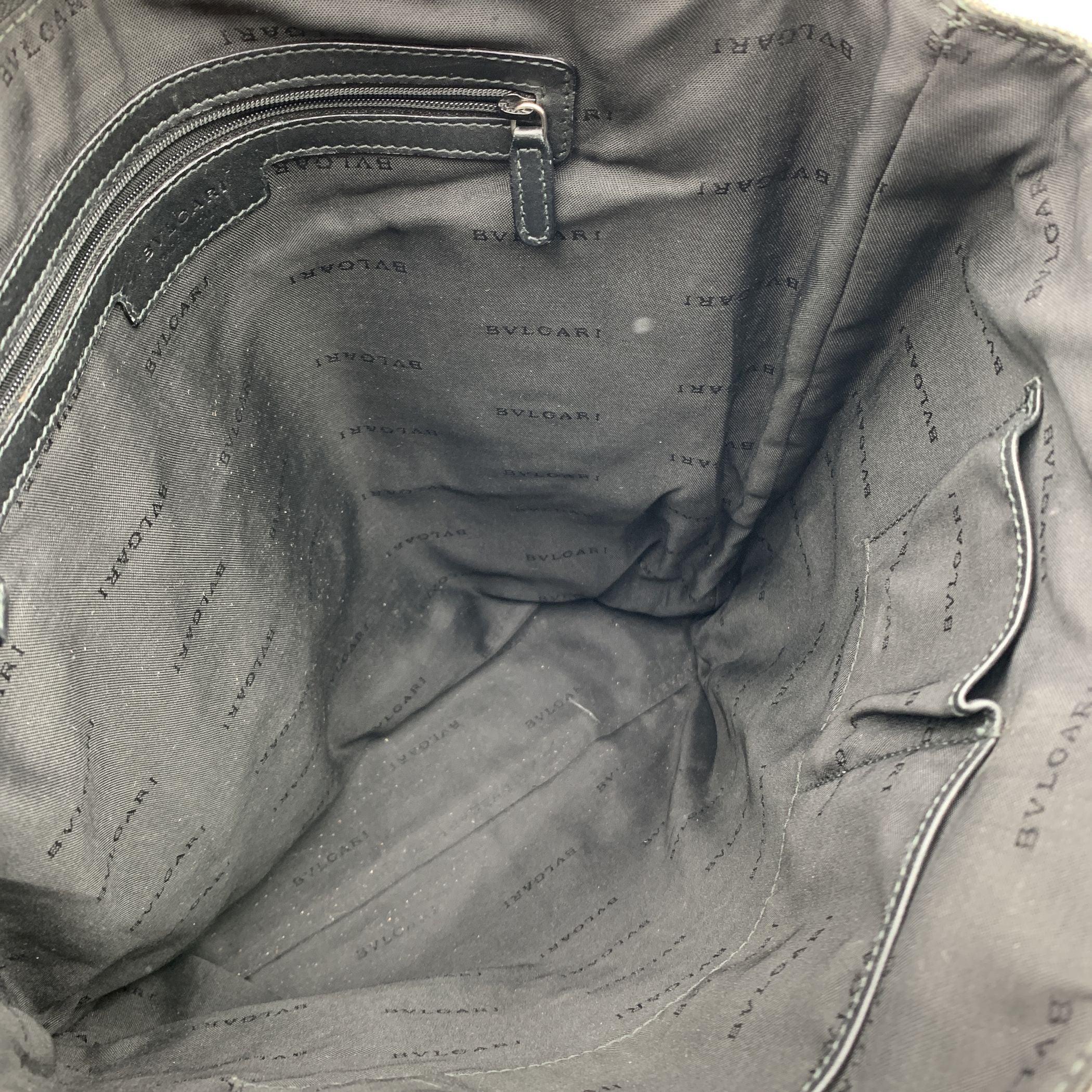 Bulgari Bvlgari Grey Canvas Unisex Tote Bag Handbag For Sale 2