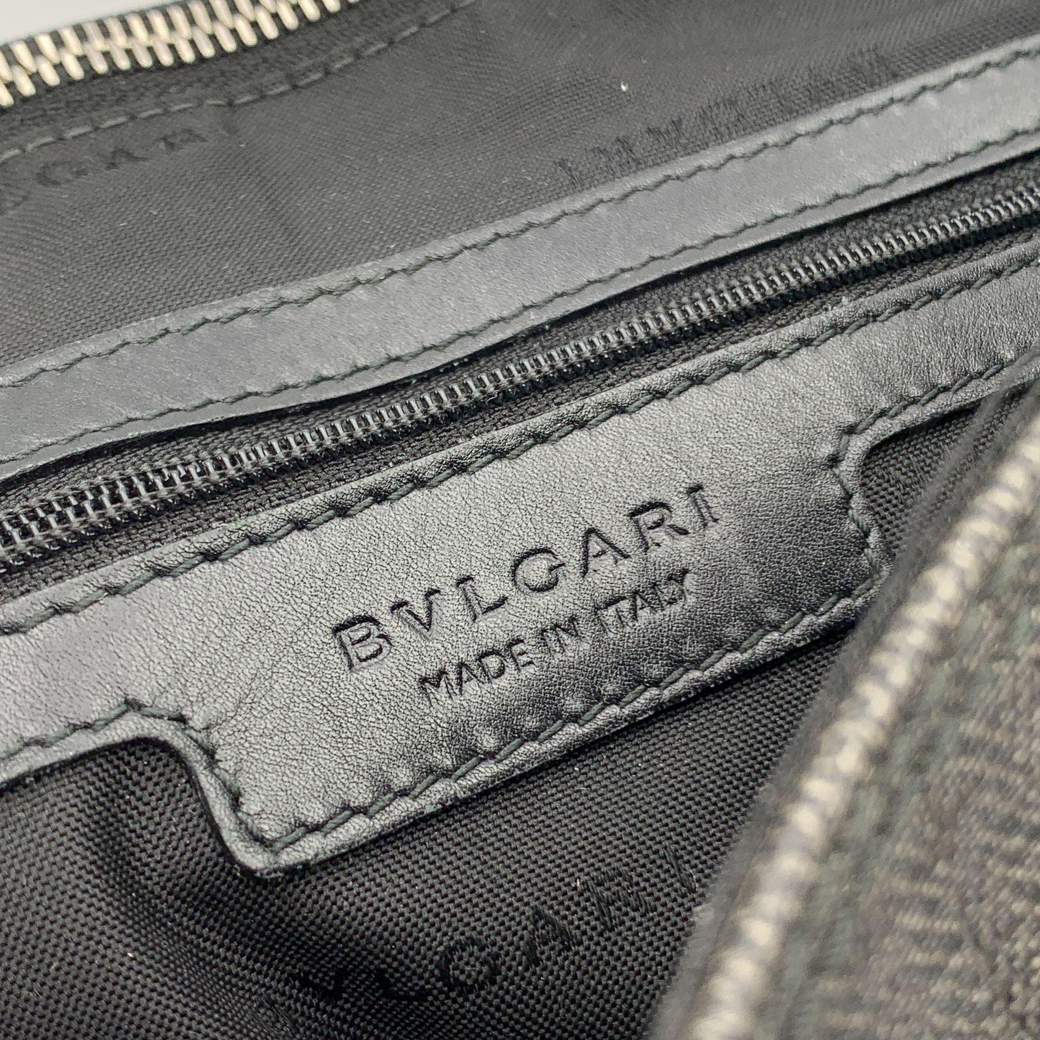 Bulgari Bvlgari Grey Canvas Unisex Tote Bag Handbag For Sale 3