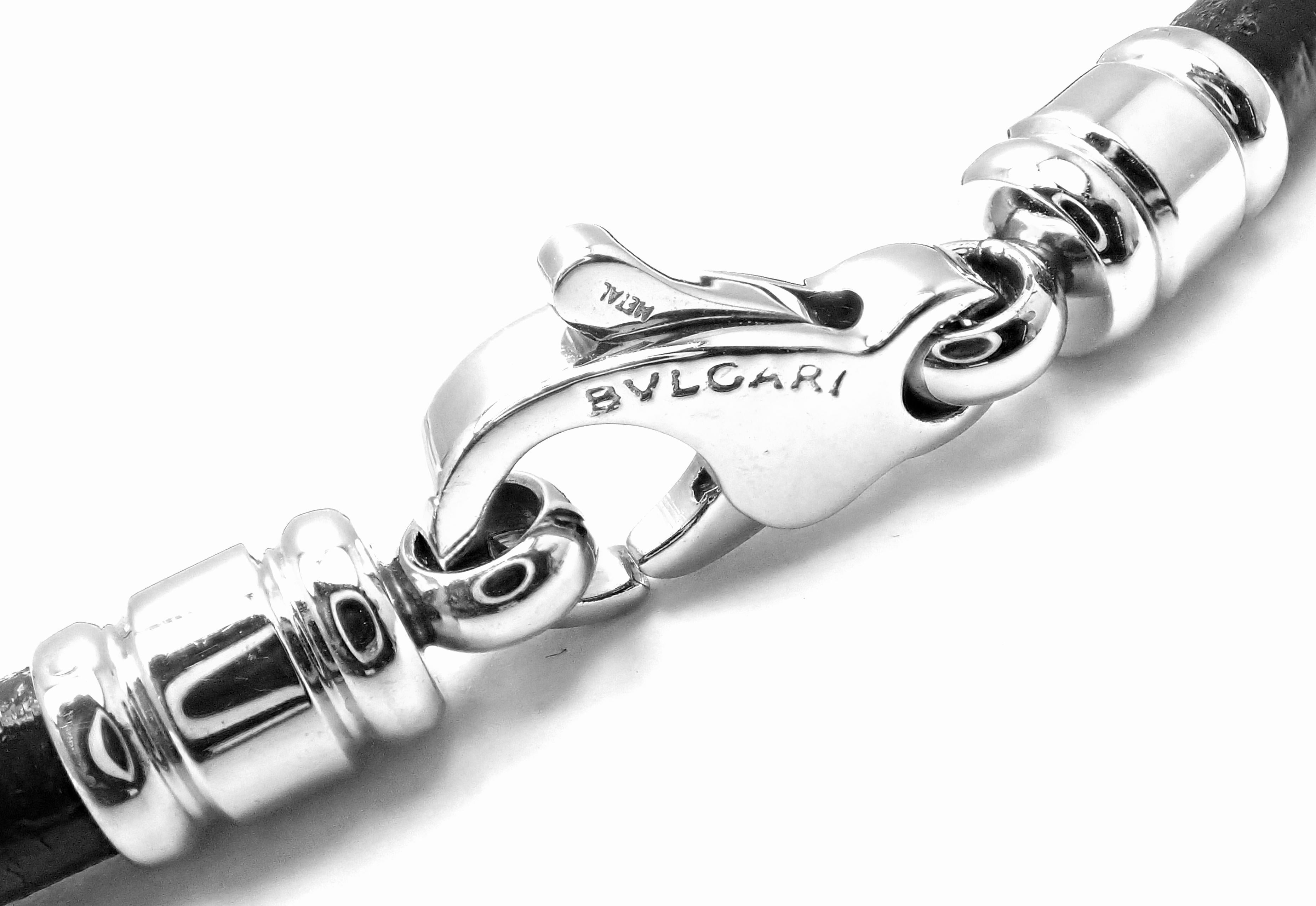 bvlgari stainless steel necklace