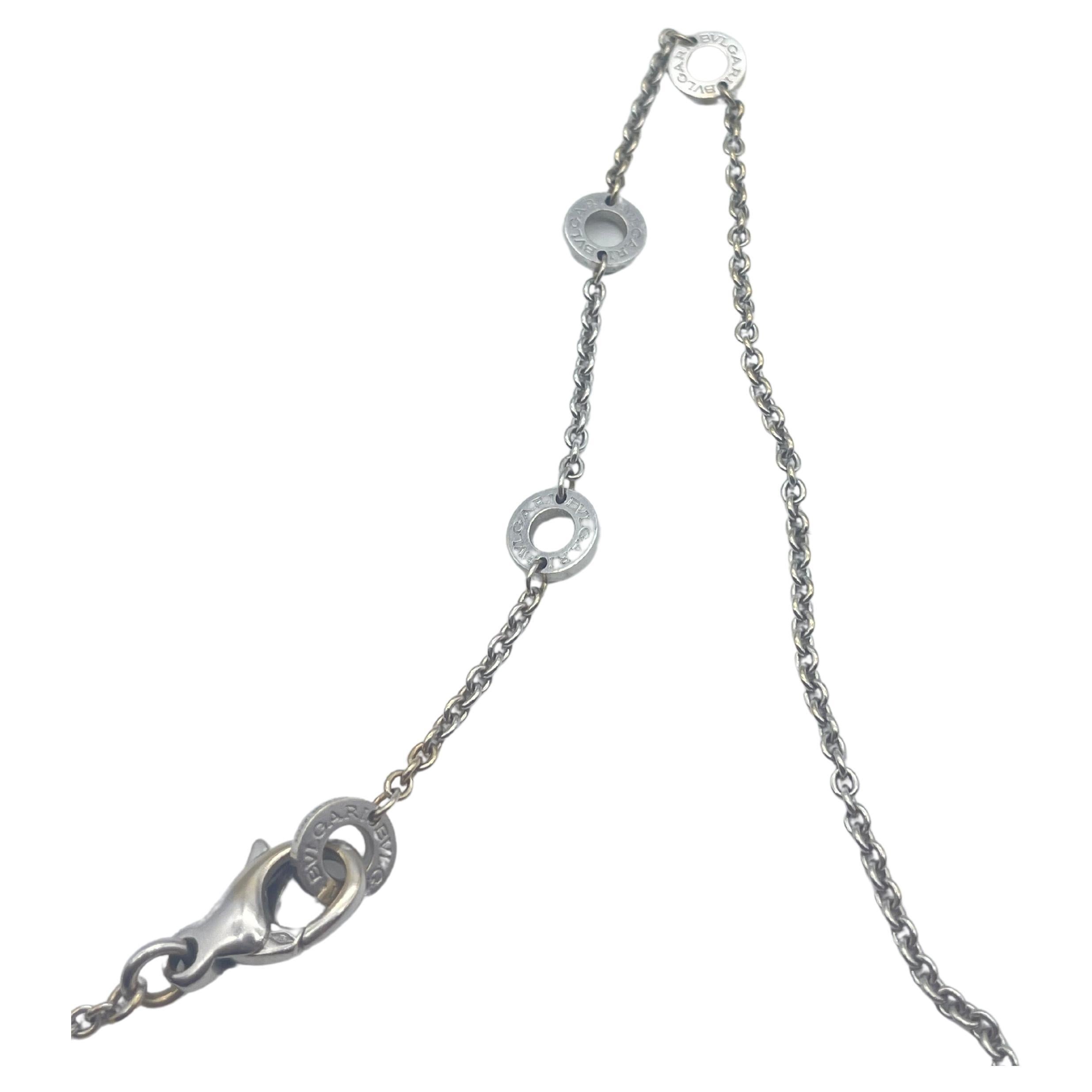 bvlgari silver necklace