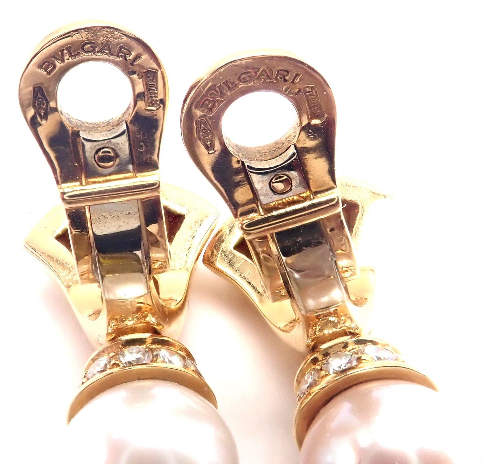 Bulgari Bvlgari Pendientes Gota Perla Peridoto Cristal de Roca Oro Amarillo en venta 1