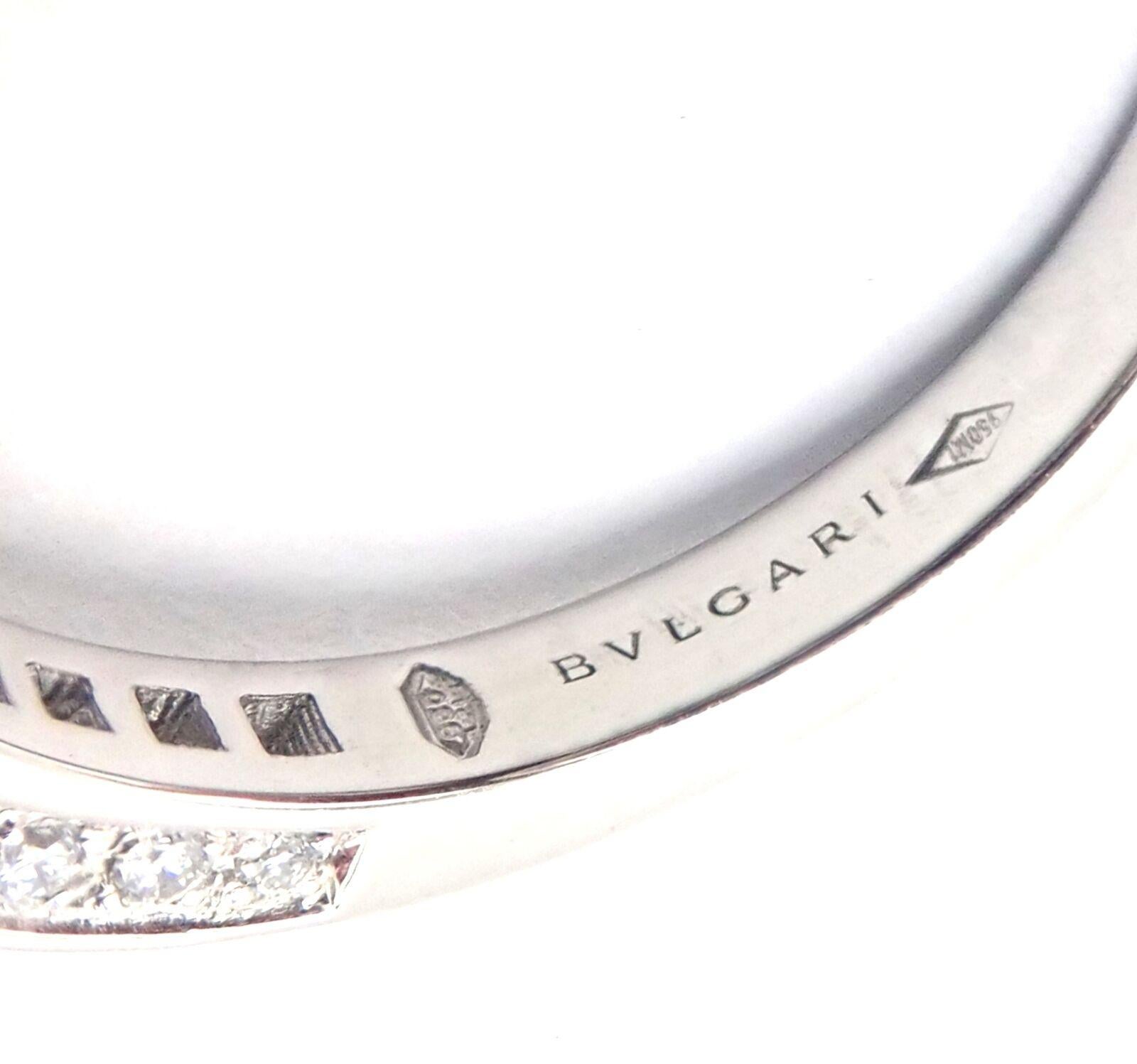 Bulgari Bvlgari Platinum Diamond Solitaire Engagement Ring For Sale 3