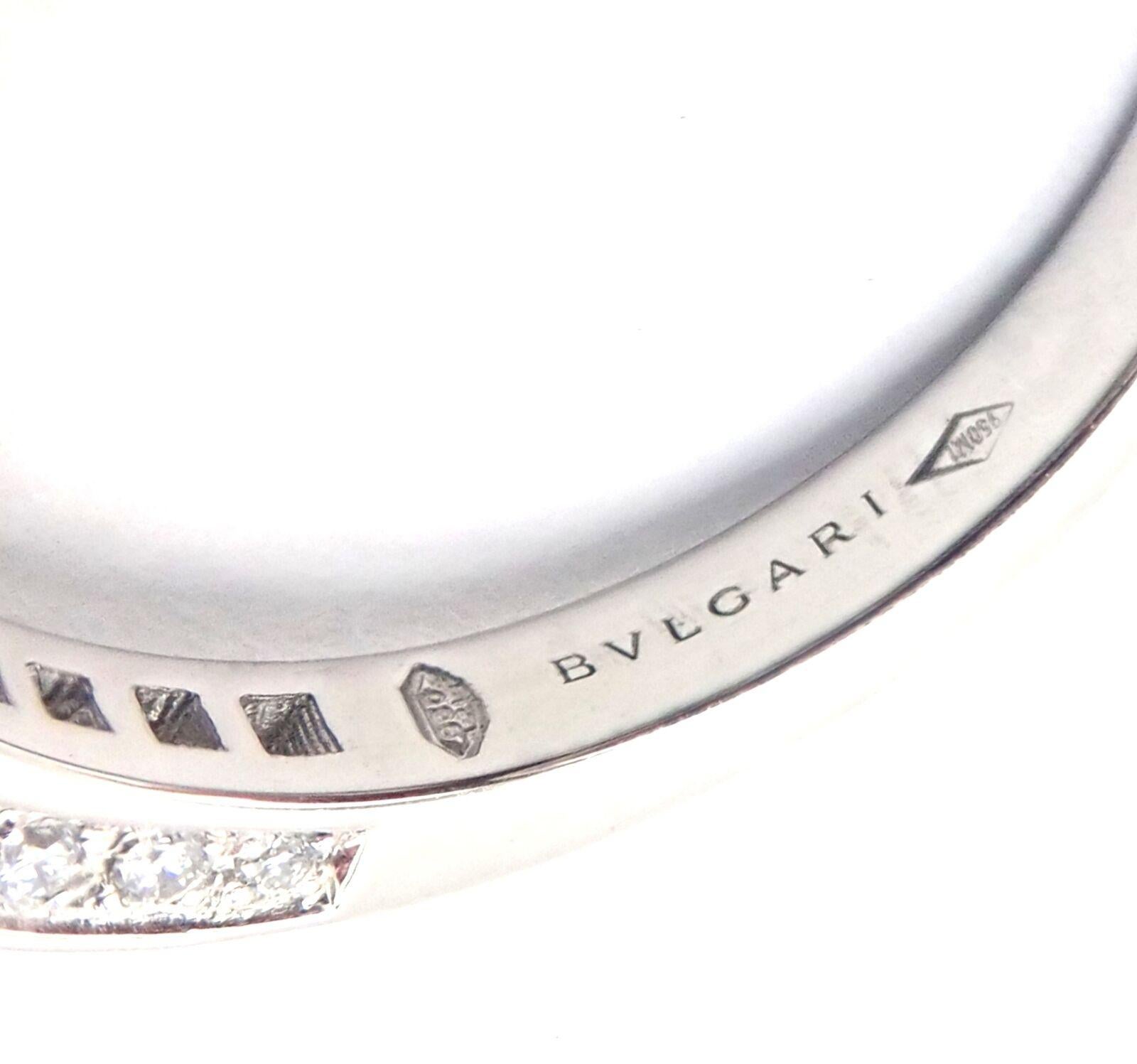 Bulgari Bvlgari Verlobungsring aus Platin mit Diamant Solitär im Angebot 5