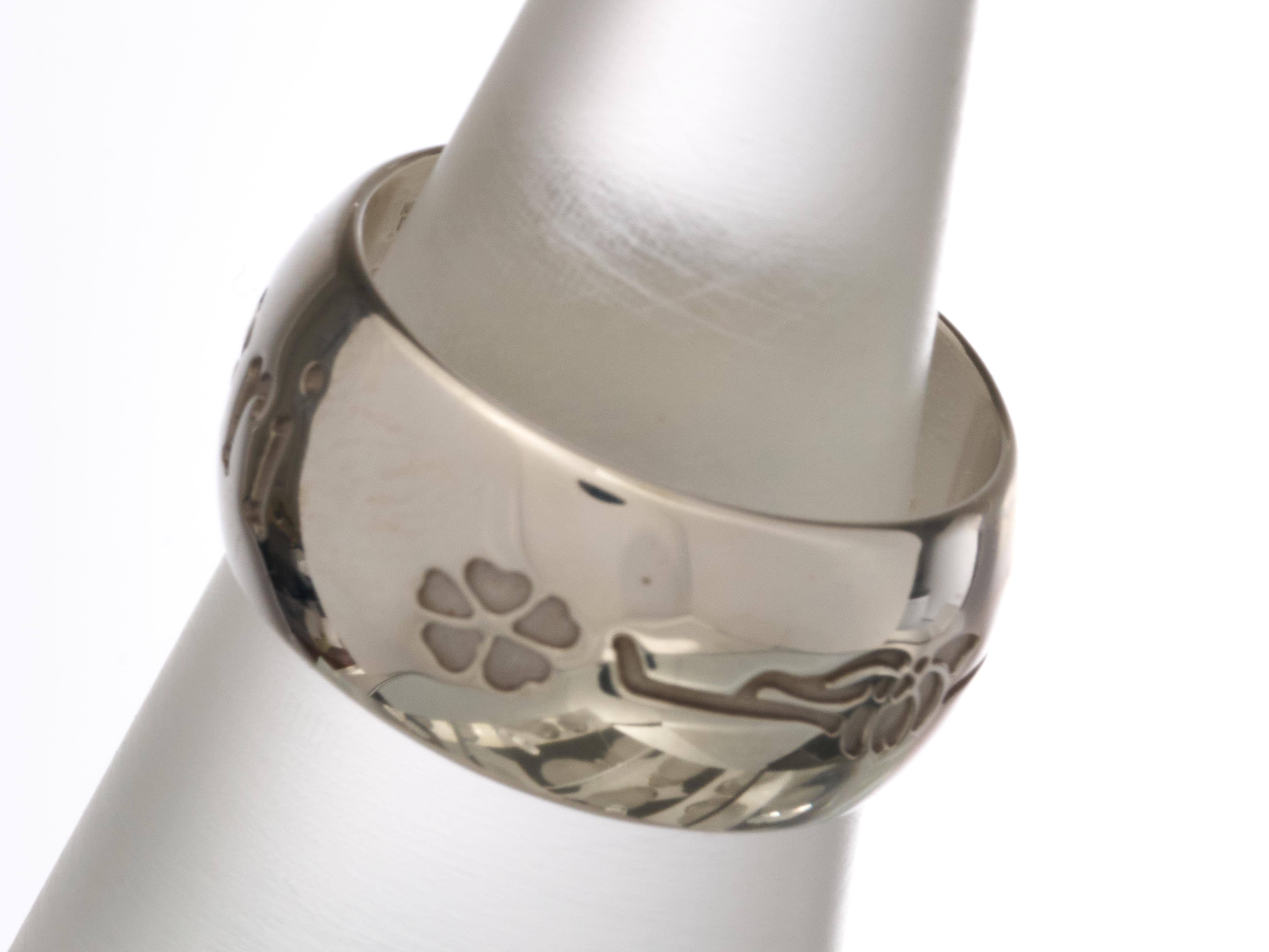Bulgari Bvlgari Save The Children Ring Size 55 925 Silver RRP £520 For Sale 5