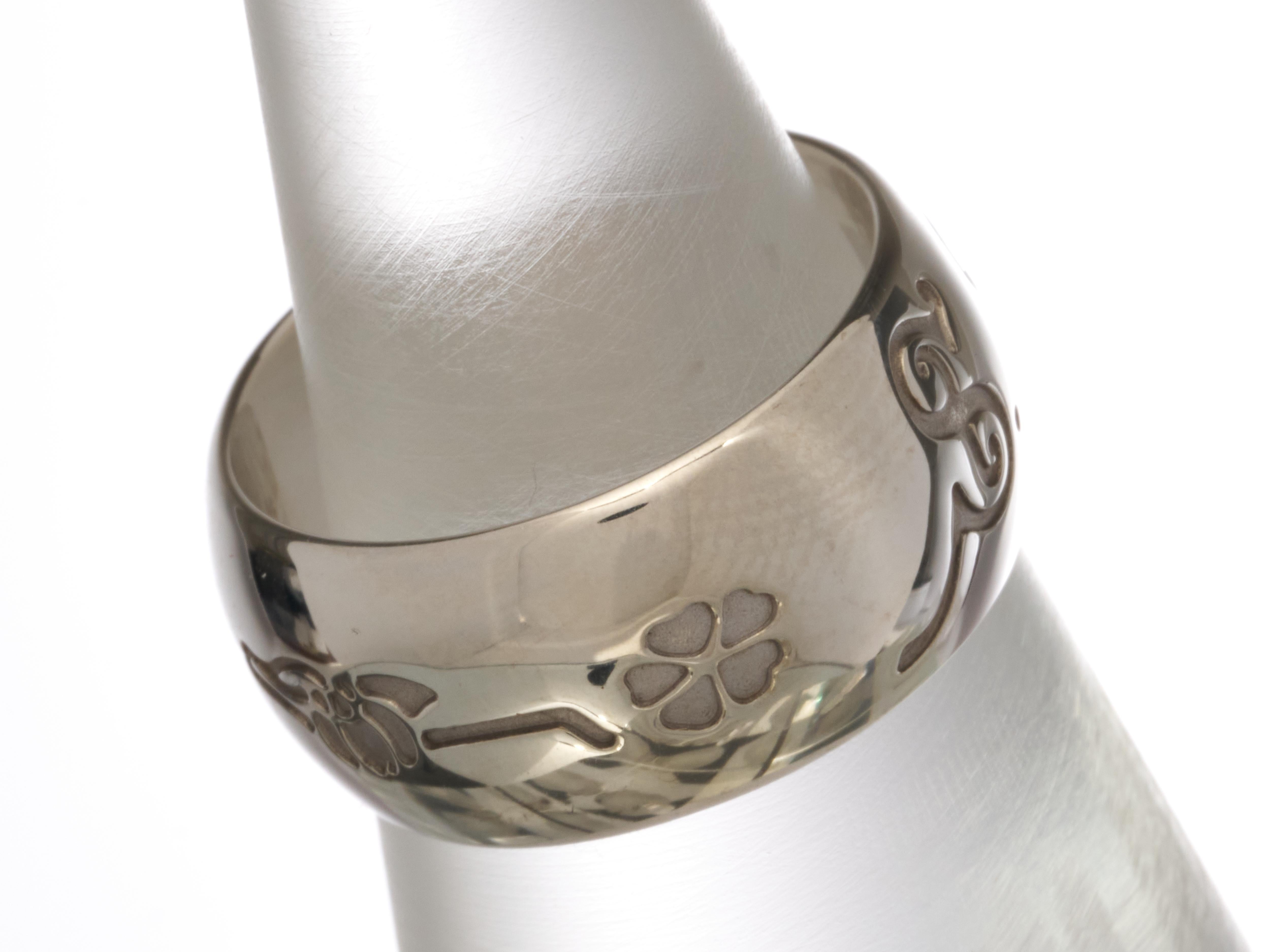 Bulgari Bvlgari Save The Children Ring Size 55 925 Silver RRP £520 For Sale 7