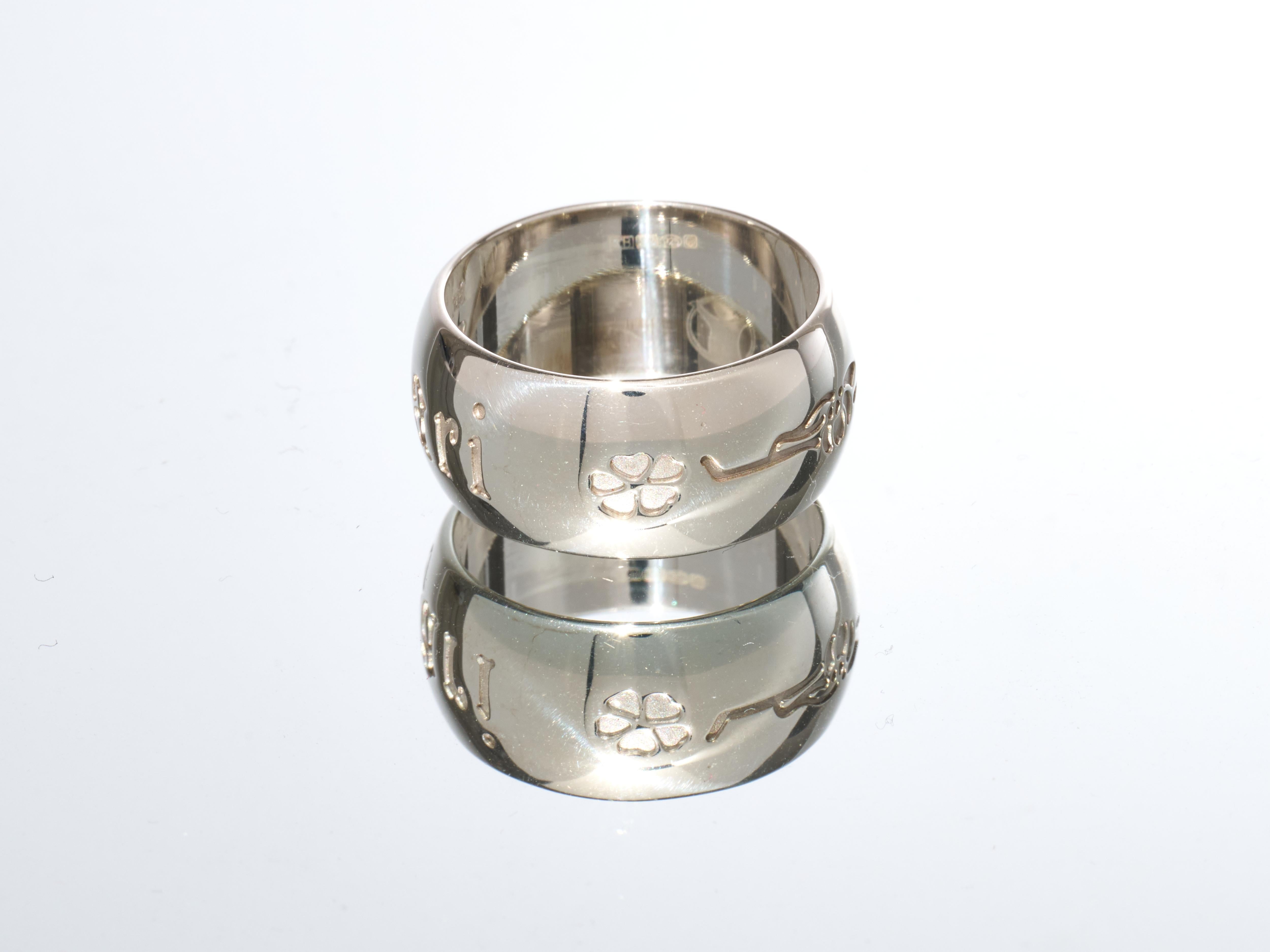 Women's or Men's Bulgari Bvlgari Save The Children Ring Size 55 925 Silver RRP £520 For Sale