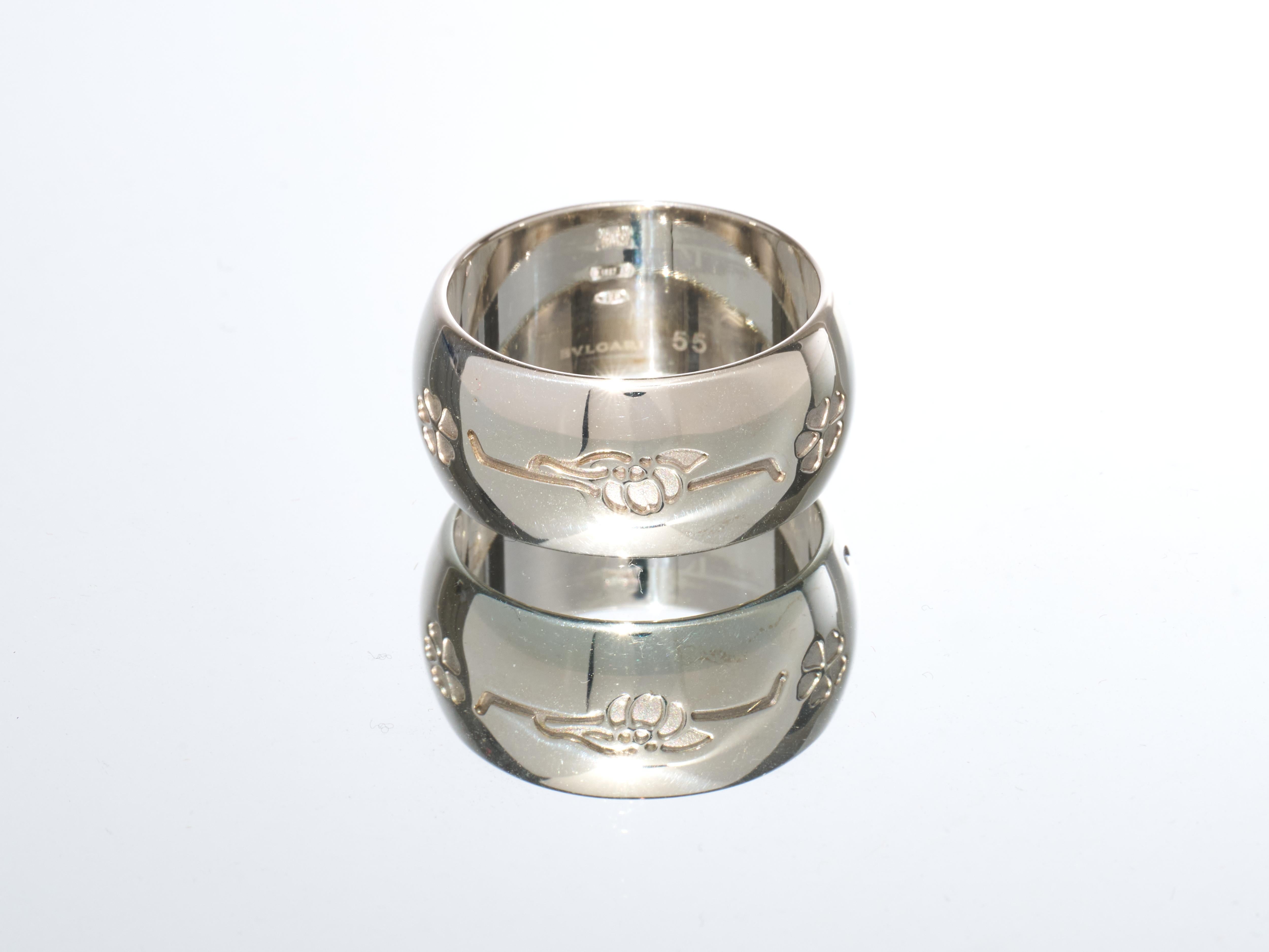 Bulgari Bvlgari Save The Children Ring Size 55 925 Silver RRP £520 For Sale 1