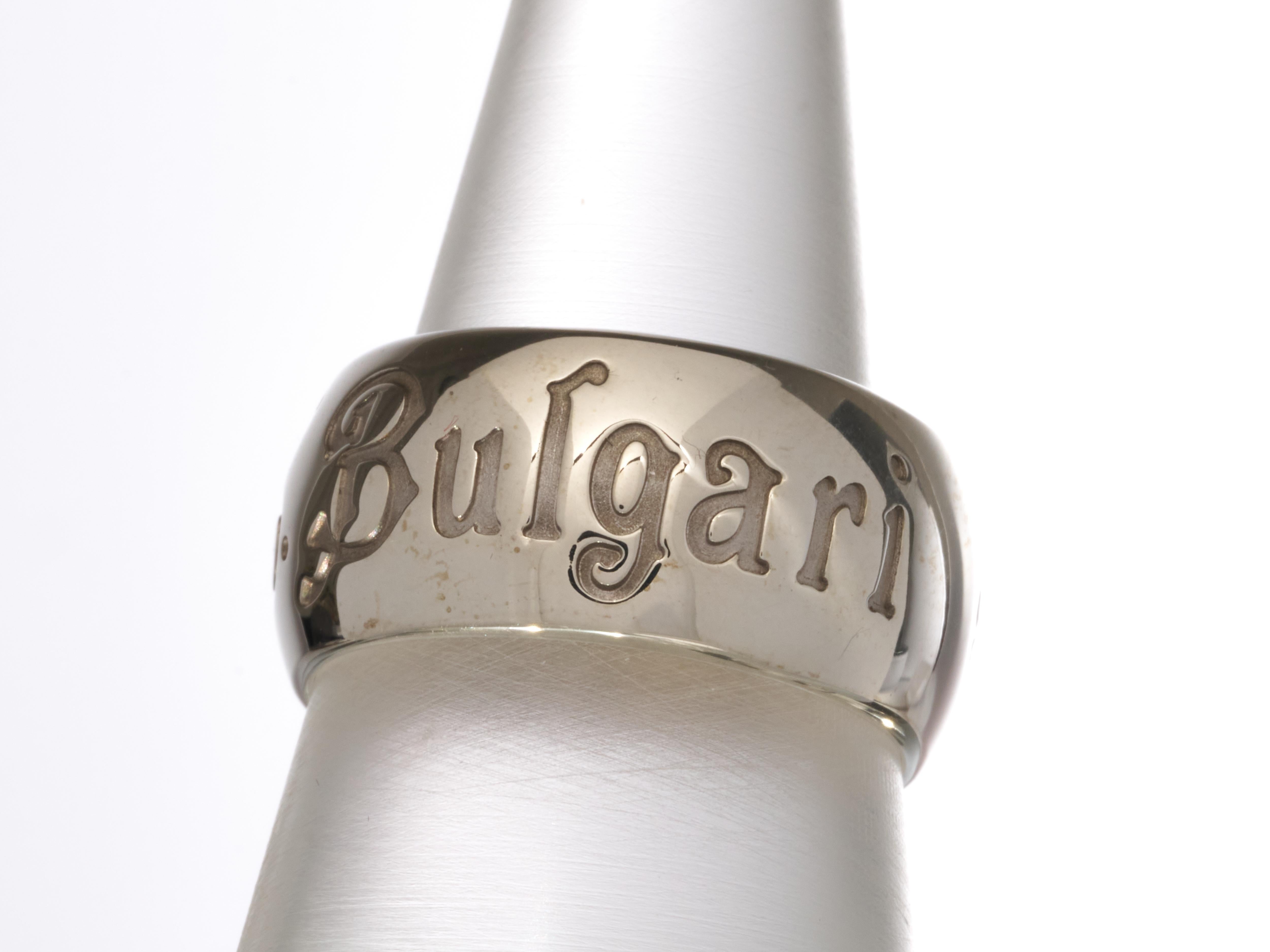 Bulgari Bvlgari Save The Children Ring Size 55 925 Silver RRP £520 For Sale 3