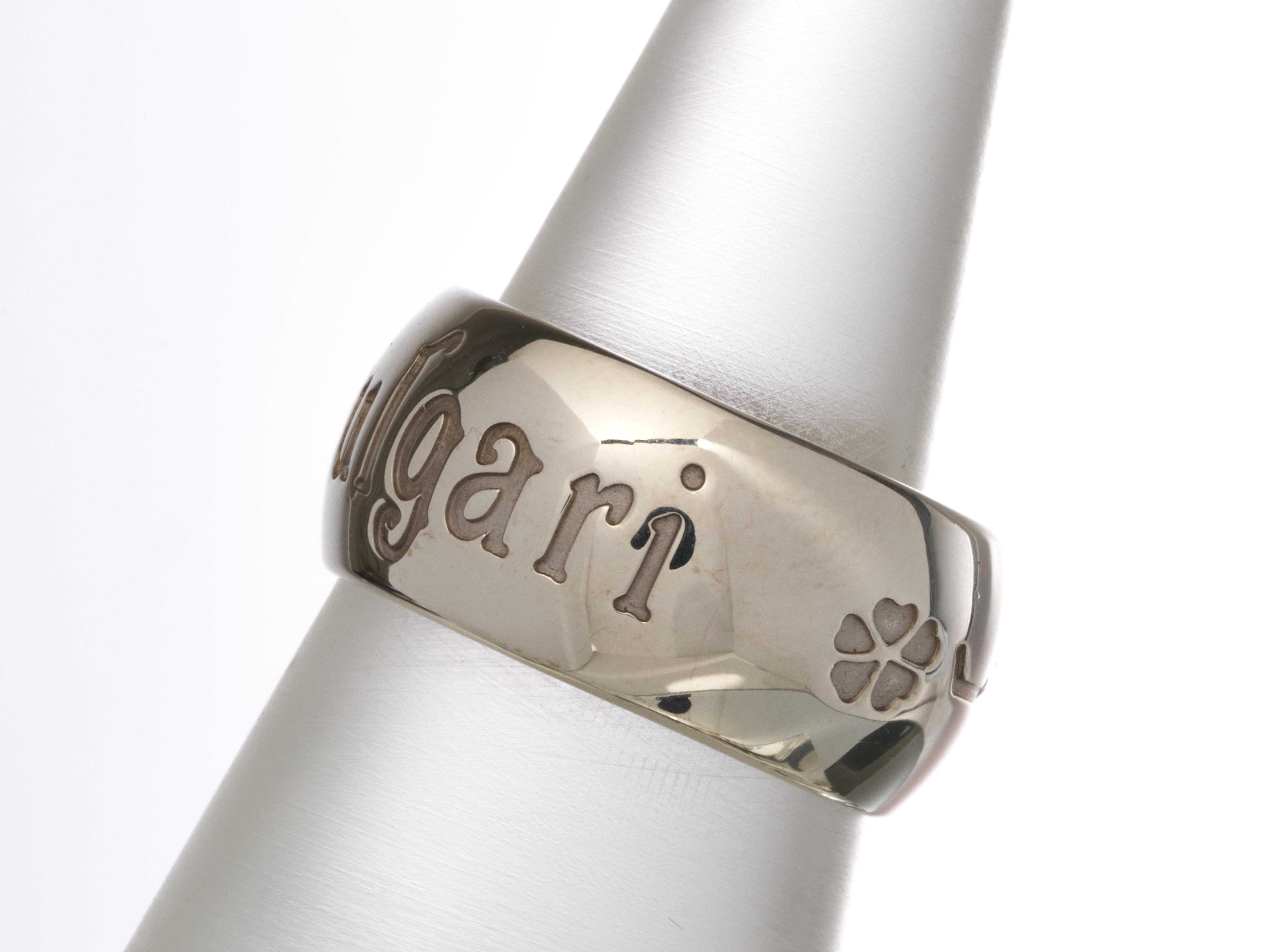 Bulgari Bvlgari Save The Children Ring Size 55 925 Silver RRP £520 For Sale 4