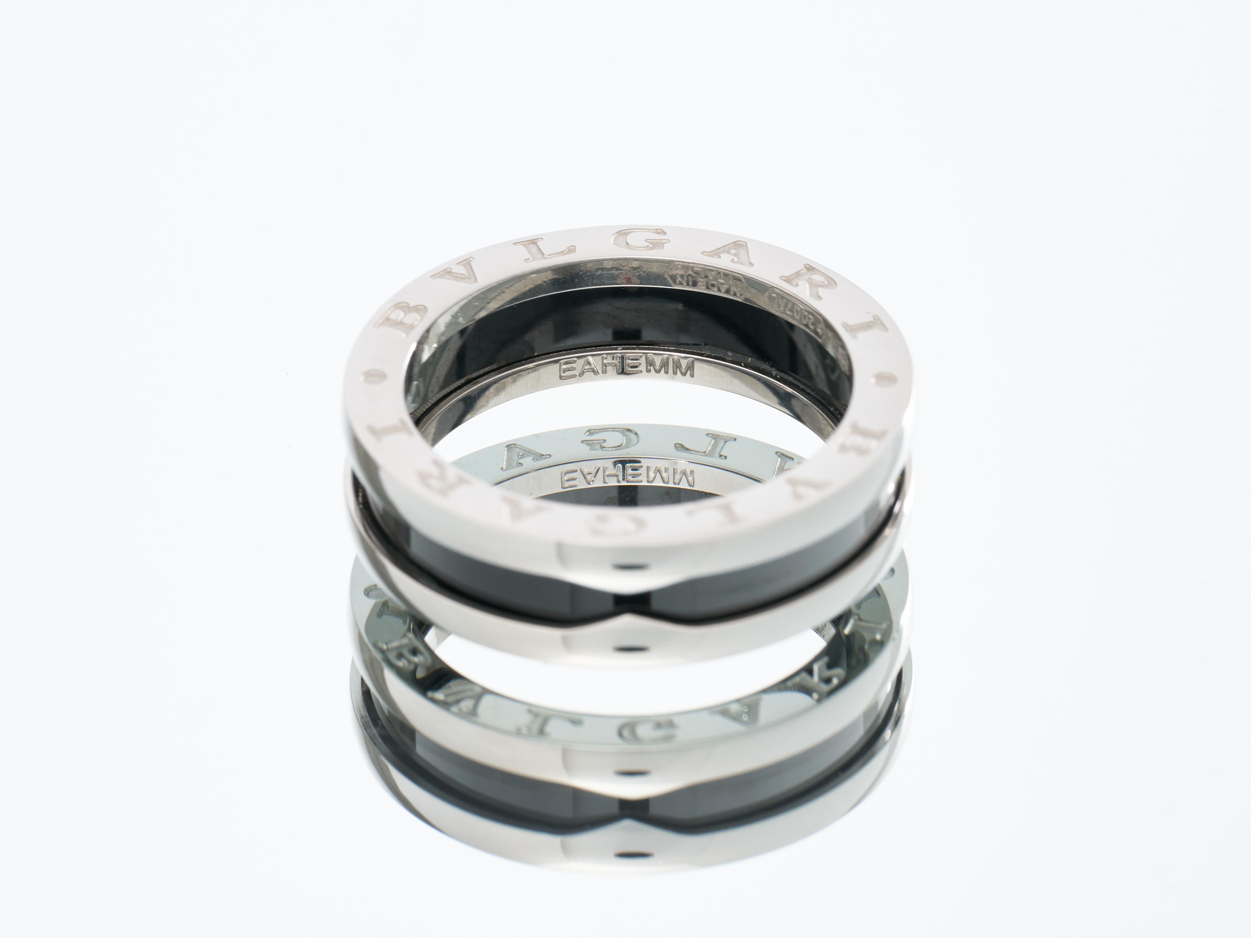 Bulgari Bvlgari Anillo Save The Children Talla T 62 Caja de cerámica de plata 925 PVP £520 en Excelente Estado en London, GB