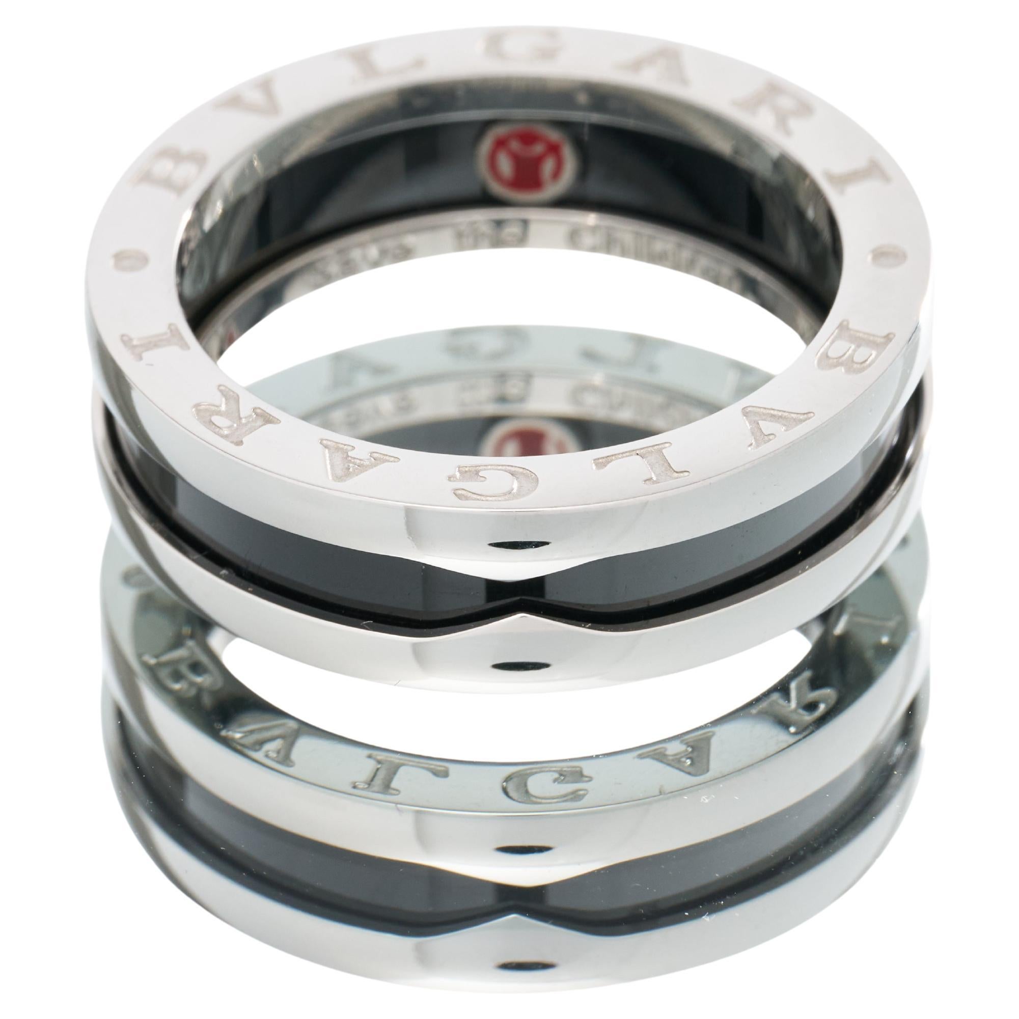 Bulgari Bvlgari Anillo Save The Children Talla T 62 Caja de cerámica de plata 925 PVP £520