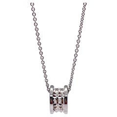 Bulgari Bvlgari Save the Children Sterling Silver Faceted Pendant Necklace