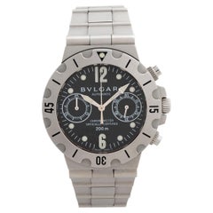 Bulgari / Bvlgari Scuba Chronograph Wristwatch Ref SC38S, Iconic Design.