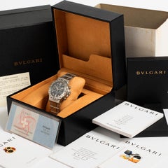 Bulgari / Bvlgari Scuba Chronograph SCB38S, 38mm Case, Stainless Steel. Full Set