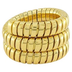 Bulgari Bvlgari Serpenti Tubogas 18k Gold Flexible Ring